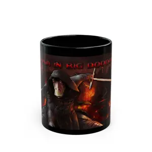 Cute Fan Gift, Darth Jar Jar is Finally here, Coffee Cup, Tea Mug, Geeky Present, Sci-Fi Movie Character Ceramic Drinkware
