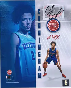 Cade Cunningham Detroit Pistons Autographed 8" x 10" Rookie Photoshoot Photograph - Fanatics Authentic Certified