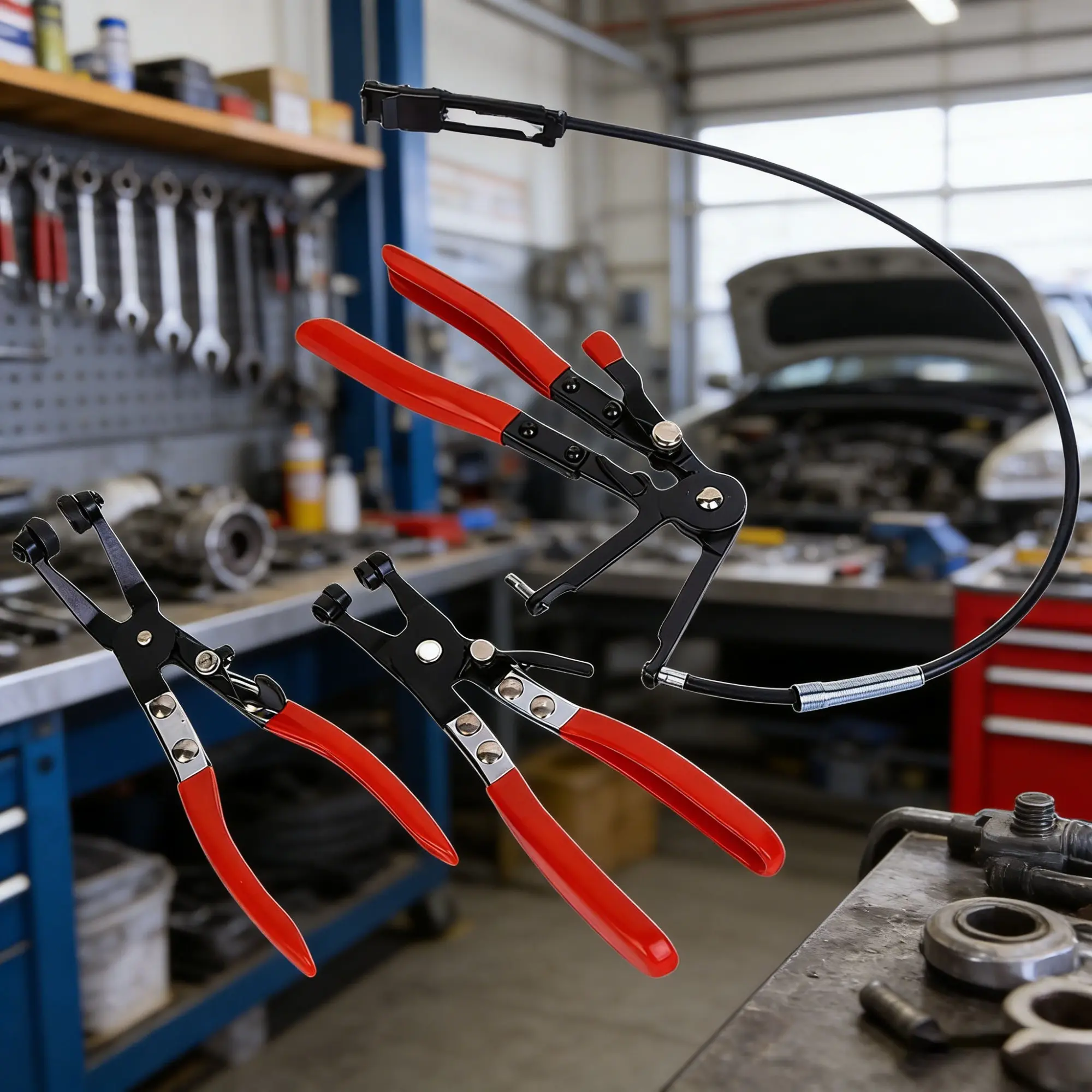 Rotating Hose Clamp Pliers, Fix Pipes and Car Hoses in Seconds, Ideal for Mechanics and DIY Enthusiasts, Essential Car Repair Tool, Hand Tools