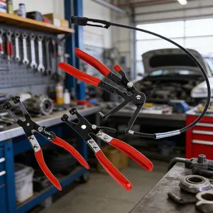 Rotating Hose Clamp Pliers, Fix Pipes and Car Hoses in Seconds, Ideal for Mechanics and DIY Enthusiasts, Essential Car Repair Tool, Hand Tools