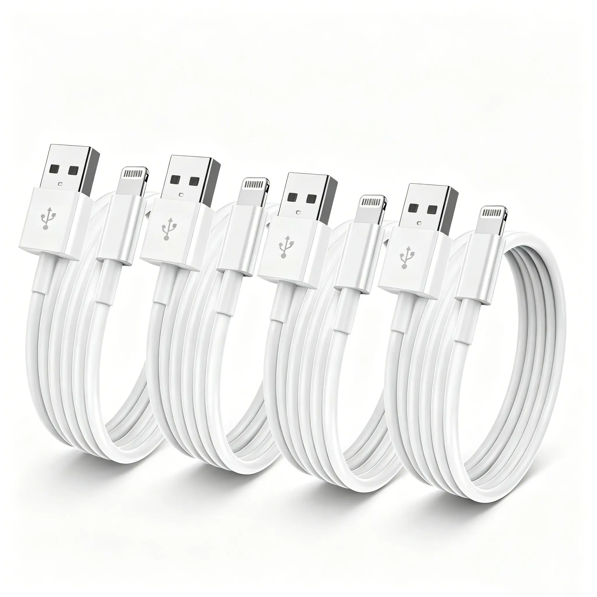 iPhone Charger 2/4/6Pack 6FT MFi Certified USB A to Lightning Cable Fast Charging Cords Apple Charger Compatible with iPhone 14 13 12 11 XS XR X Pro Max Mini 8 7 6S 6 Plus 5S SE iPad iPod Airpods