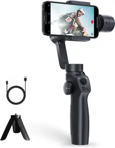 Gimbal Stabilizer for , Phone Gimbal w/Focus Wheel   for 16 15 Pro Max Android 3-Axis Phone Stabilizer for Video Recording Vlog