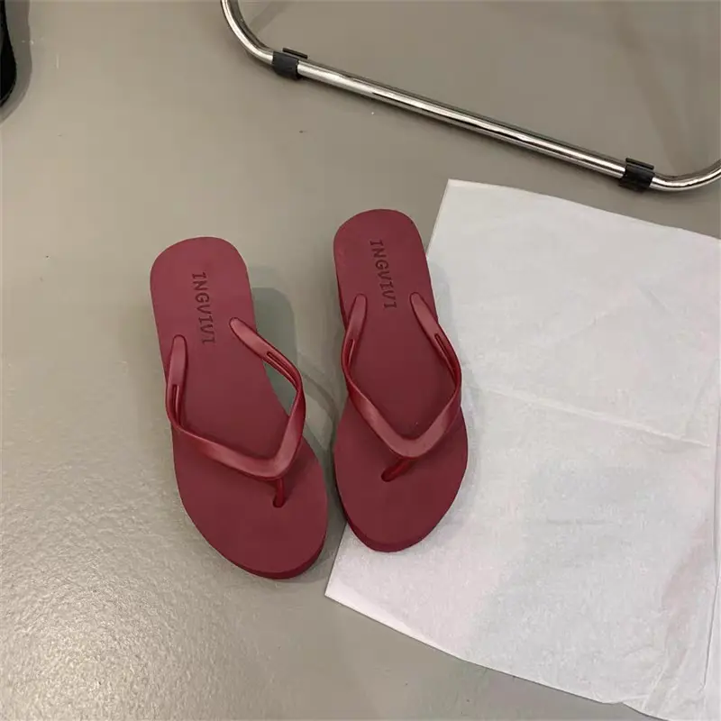Women Platform Wedge Flip Flops, High Thick Sole Thong Sandals, Non‑Slip Lightweight Summer Beach Slippers, Leg‑Lengthening Casual Slip‑on Shoes for Pool Party, Travel Vacation, Outdoor Daily Walking for Ladies