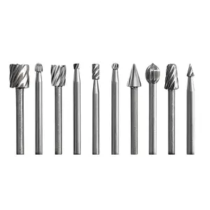 High-Speed Steel Wood Carving Rotary File Set, Electric Engraving Knife, Alloy Grinding Head, Multi-Purpose Tool for Wood Metal Stone