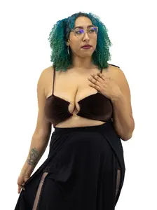 Cher Velvet Crop Top HANDMADE (NO RESTOCKS!)