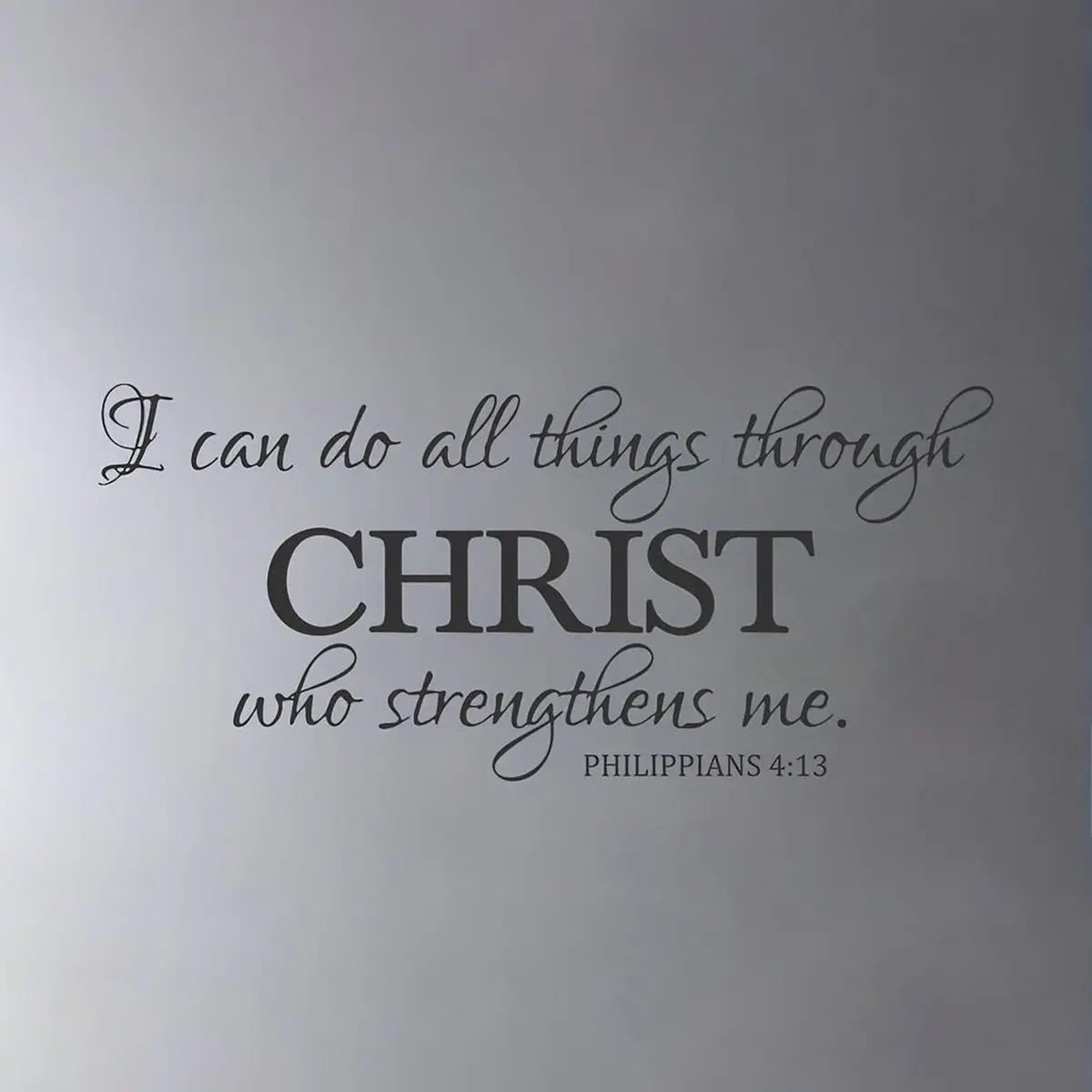 Inspirational Christian Decorative Wall Sticker, I Can Do All Things Through Christ Quote, Religious Word Art Decal, Motivational Home Decor, Religious Artwork, Wall Stickers Decor, Decoration Items