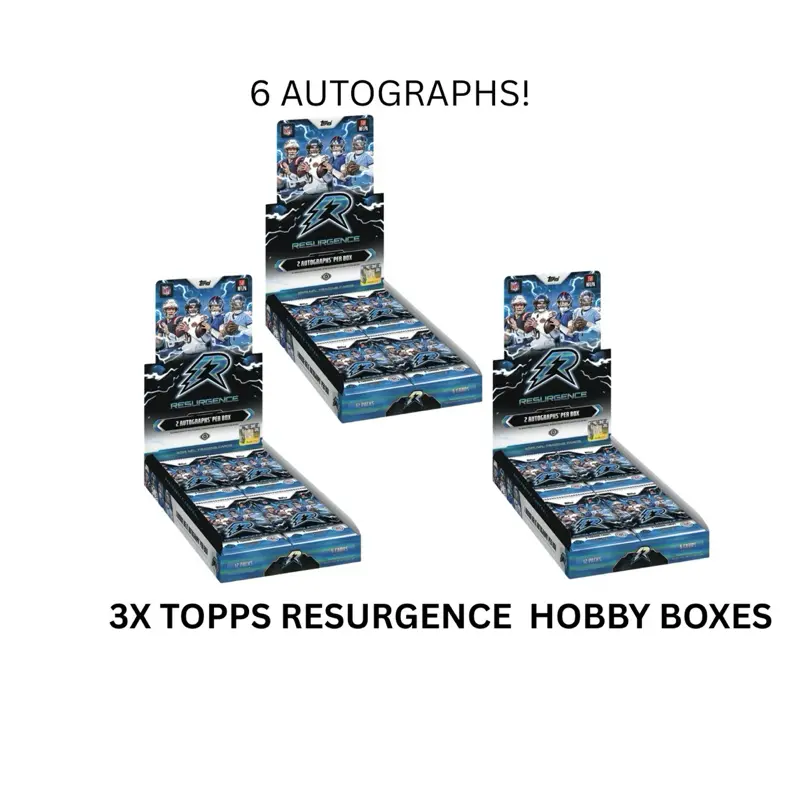 #332 2025 Football Team Break 3 BOX 2025 3x Topps Resurgence NFL Hobby Box - NEW RELEASE!