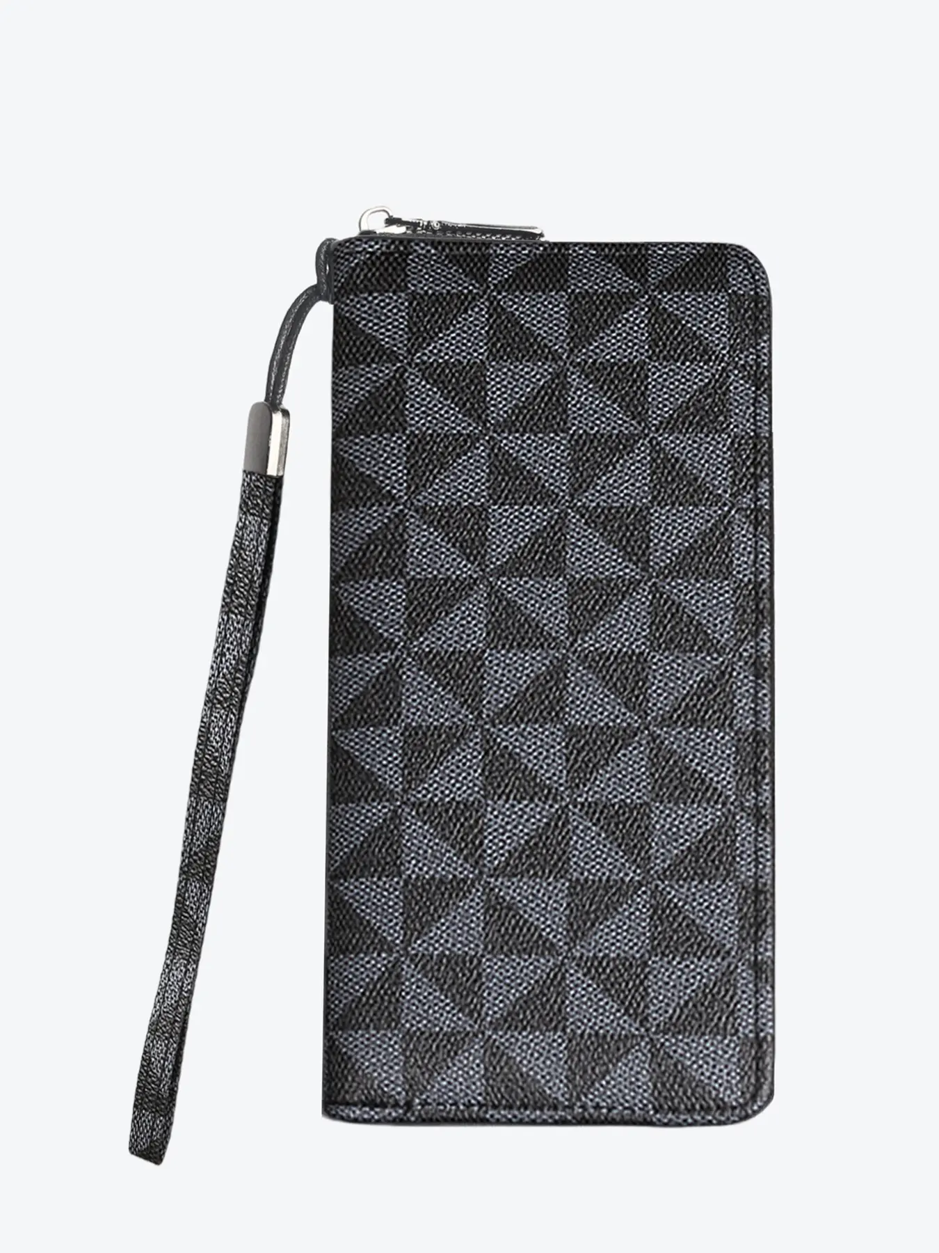 19.5cm Geometric Pattern Handheld Bag Wallet Fashion Clutch Wristlet, Stylish Business Chic with Phone Compartment + 8 Card Slots, Dual Mode with Wrist Strap for Office Use, Clutches Wristlets
