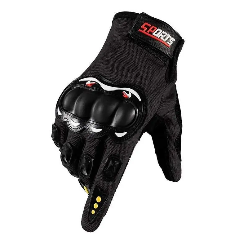 Breathable Protective Men's Motorcycle Gloves – Outdoor Sports Full-Finger Racing Gloves with Hard Shell for Motorcycle Riding