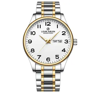 LOUIE JUELEN Master Series Men's Automatic Watch: 38mm Bold Dial, Water Resistant (30m), Luminous - Luxury for Business, Outdoors & Parties
