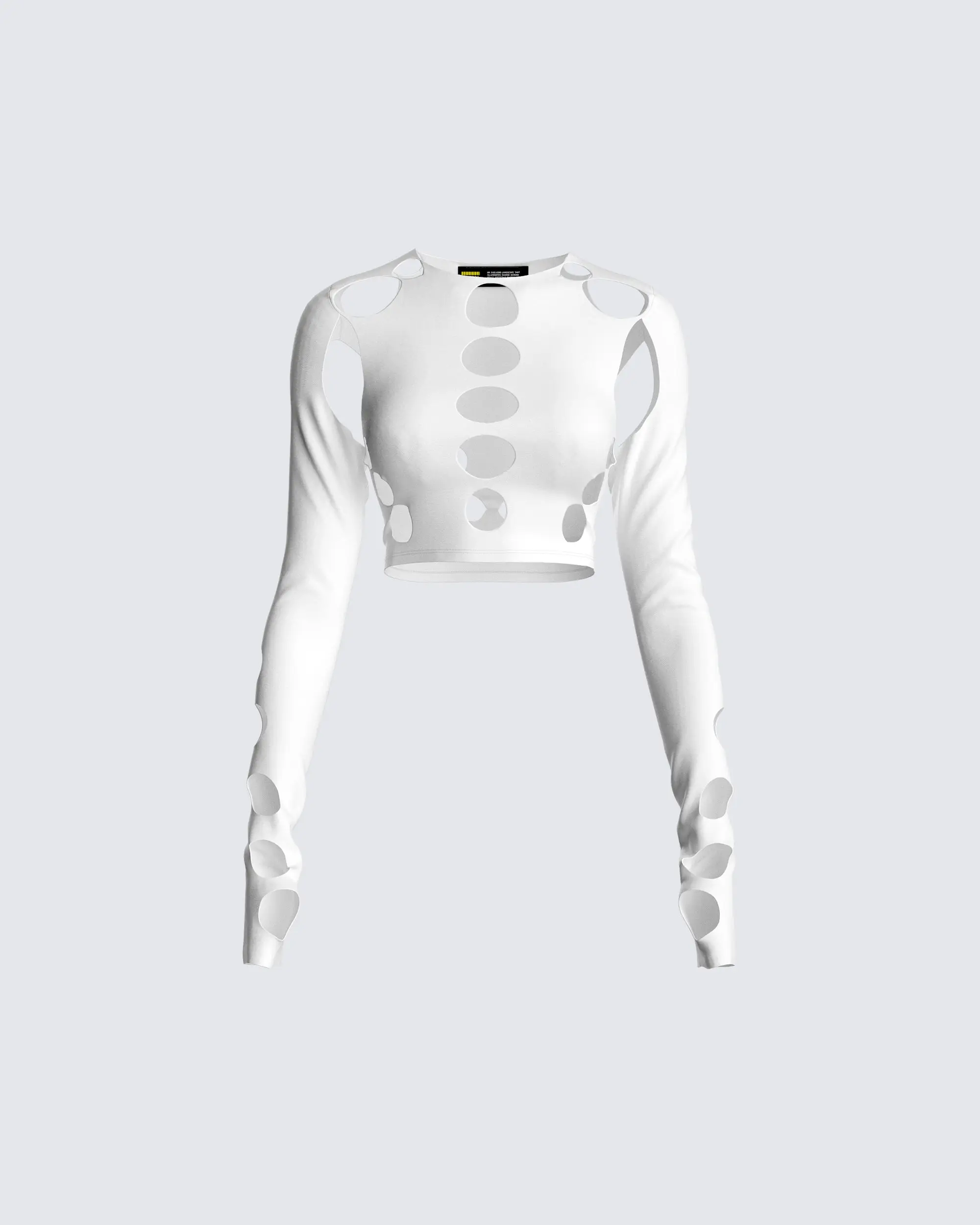 Iman White Cut Out Top