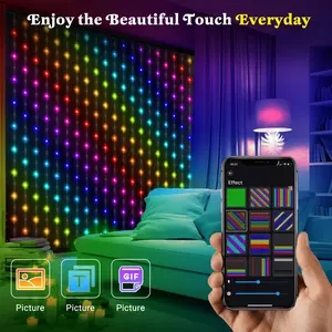 COSMETICSTEALS Smart LED Curtain Lights 2-in-1 | Christmas Tree & Room Decor | Holiday Party & TikTok Trend | APP & Remote Control | Full RGB Spectrum | Christmas Hauls & Decorations
