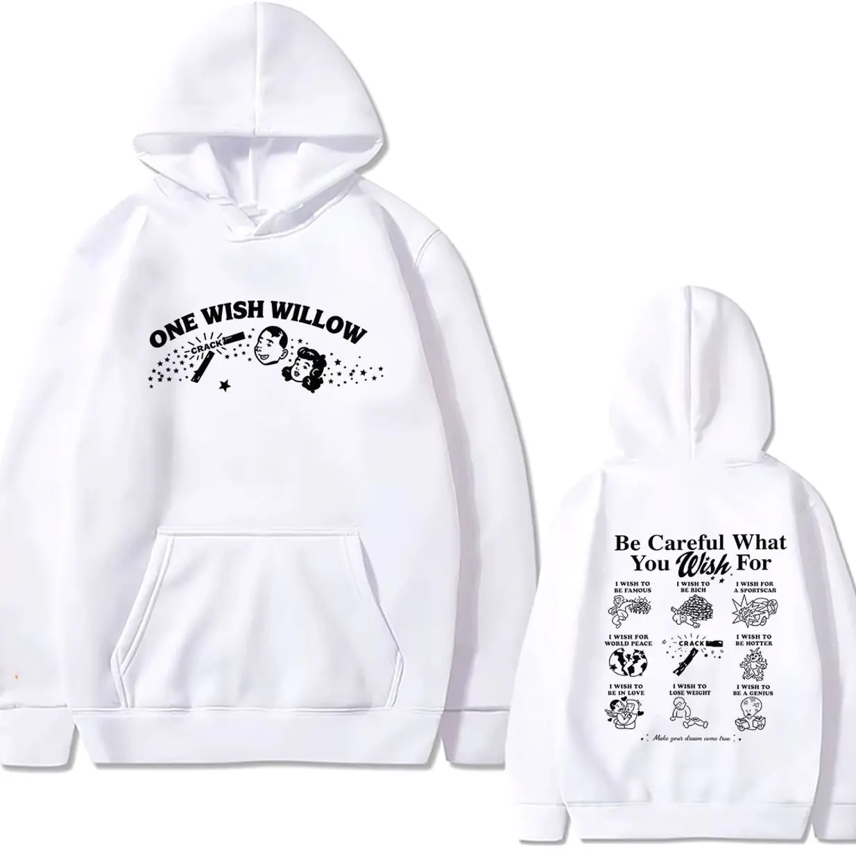 Horror Movie Obsession One Wish Willow Be Careful What You Wish for Hoodie Men Women Fashion Vintage  Hooded Sweatshirt 4