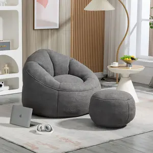 Bedding   Sofa  High Pressure     Adult Material  Padded  Padding Compressed    Footrest Adjustable Corduroy Loveseat deals for you day Semi PU PVC Modern Set Convertible Velvet Sleeper with Ottoman couch bed comfy foam bean chair Bag
