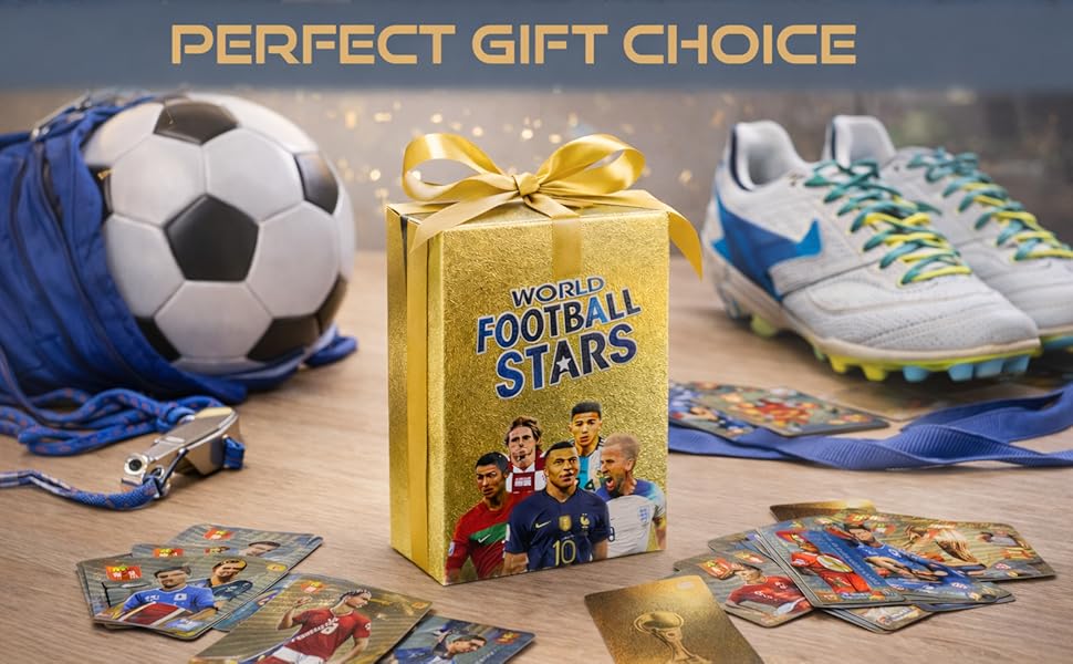 2026-27 Playing Soccer Cards |   55 Unique Cards for Soccer Players |   Unforgettable Moment for Friends, Siblings & Soccer Fans |   Printed on Premium Paper – Golden - Not Orignal