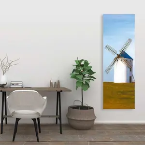 Begin Home Decor C1RC2060ZZR966 20 x 60 in. Big Windmill - Farmhouse Building Canvas for Home Decor