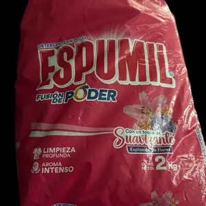 Espumil Detergent Powder Fusion de Poder 2kg with Intense Aroma and Deep Cleaning for Fresh Clothes