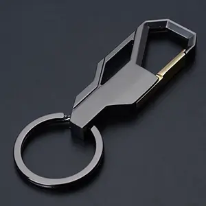 Car Key Chain Key Ring Business Keychain Car Key Ring Key Organization for Men and Women, Classic Black