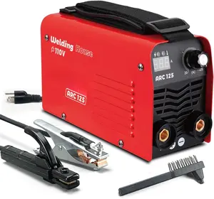 Actual 125A 110V Stick Welder, 1/8" rod 125A heavy duty  welding machine super Mini arc welder,generator friendly Digital Display 6013 7018 6010 6011works