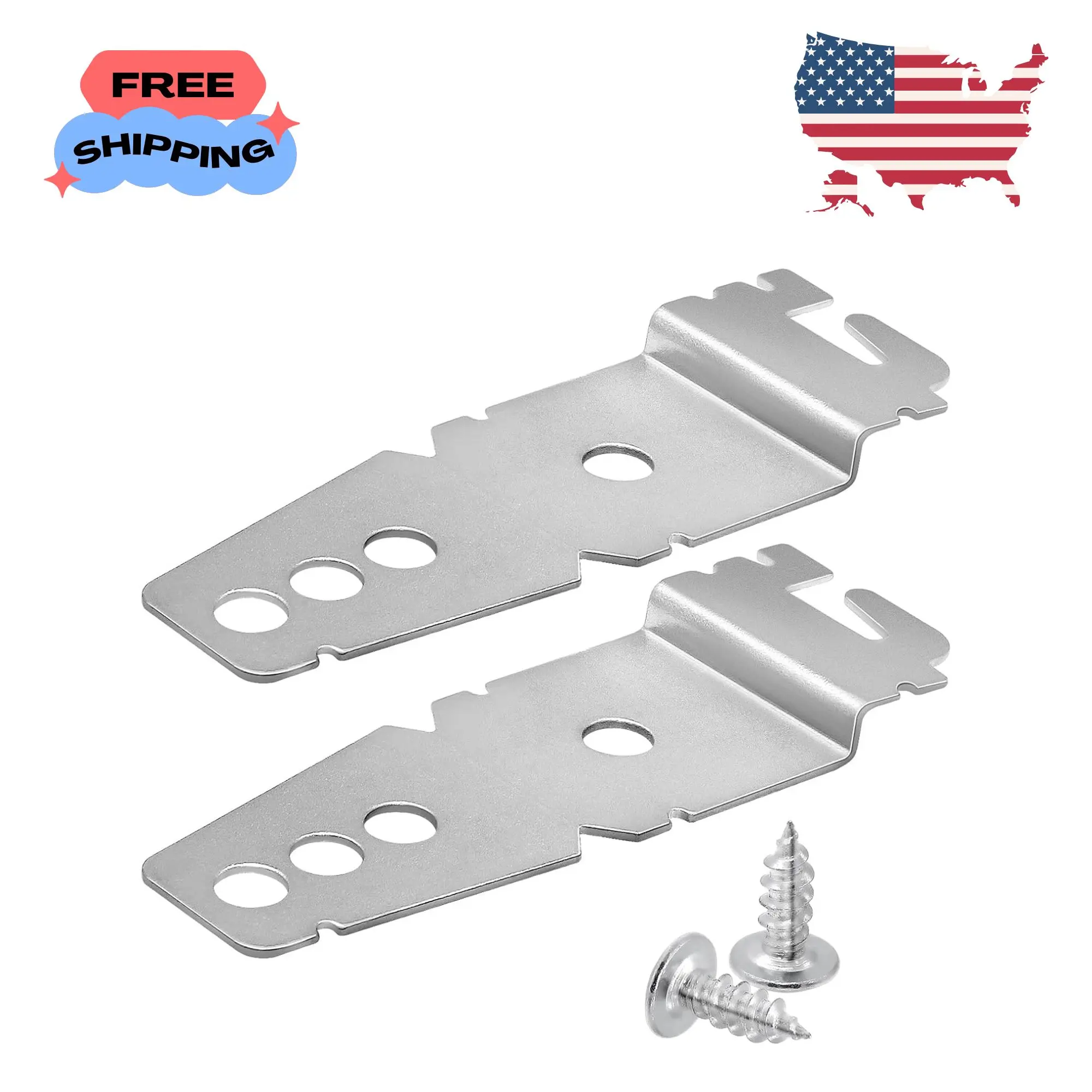 2 Pack 8269145 Dishwasher Mounting Bracket with Screws