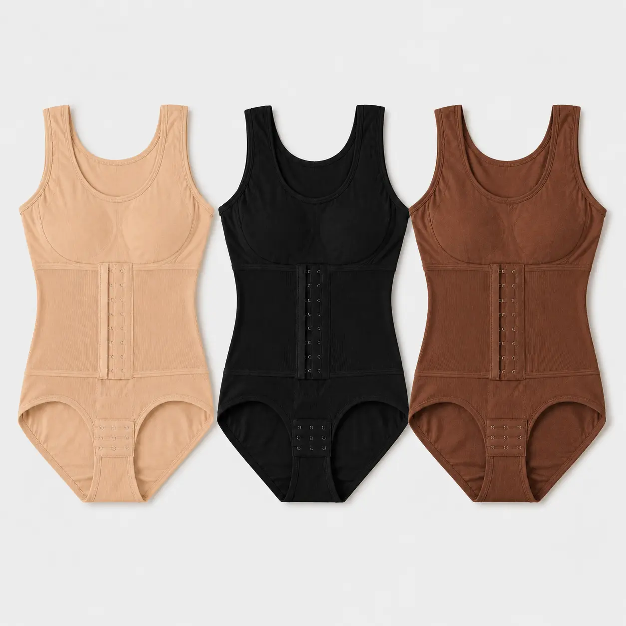 Shapewear for Women Tummy Control Bodysuits Comfort Ultra Stretch Fabric Customizable Fit Breathable Mesh Design Comfortable Fit，（3-pack，2pack and 1-pack）