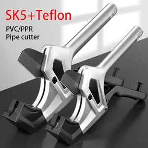 OUDISI SK5+Teflon Metal Pipe Cutter, Professional Multi-Size Plumbing Hand Tool for Home Use, Durable Quick-Cutting Tool for PVC Pipes and PPR Tubing