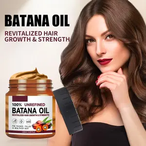 1/2/3Pcs Batana Oil Hair Balm 120g – Nourishing & Repairing Formula for Men & Women – Moisturizing Leave-In Conditioner & Hydrating Shampoo Balm – Hair Growth, Dandruff Remover, Black Hair Dye Shampoo, Shampoo & Conditioner Moisturizer Haircare Moisturize