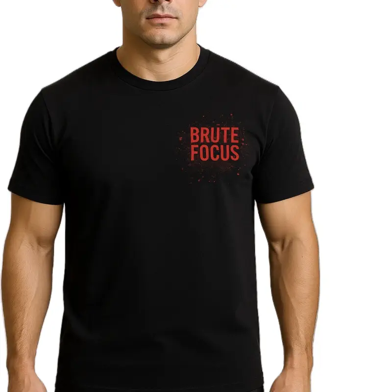 Brute Focus No Mercy Gym T-Shirt - Premium Men's Workout Tee for Intense Training Sessions