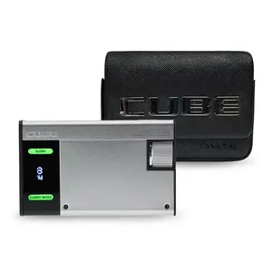 CUBE Laser Rangefinder with Caddy Mode, Triangulation Technology, HD Laser System, IP55 Water Resistance, USB-C Port, Case & Manual Included