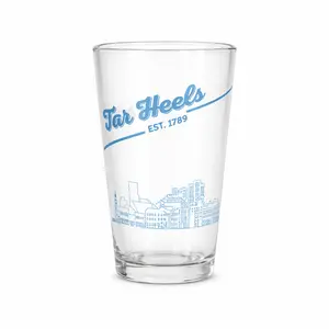 North Carolina Tar Heels Cityscape 16 oz Pint Glass