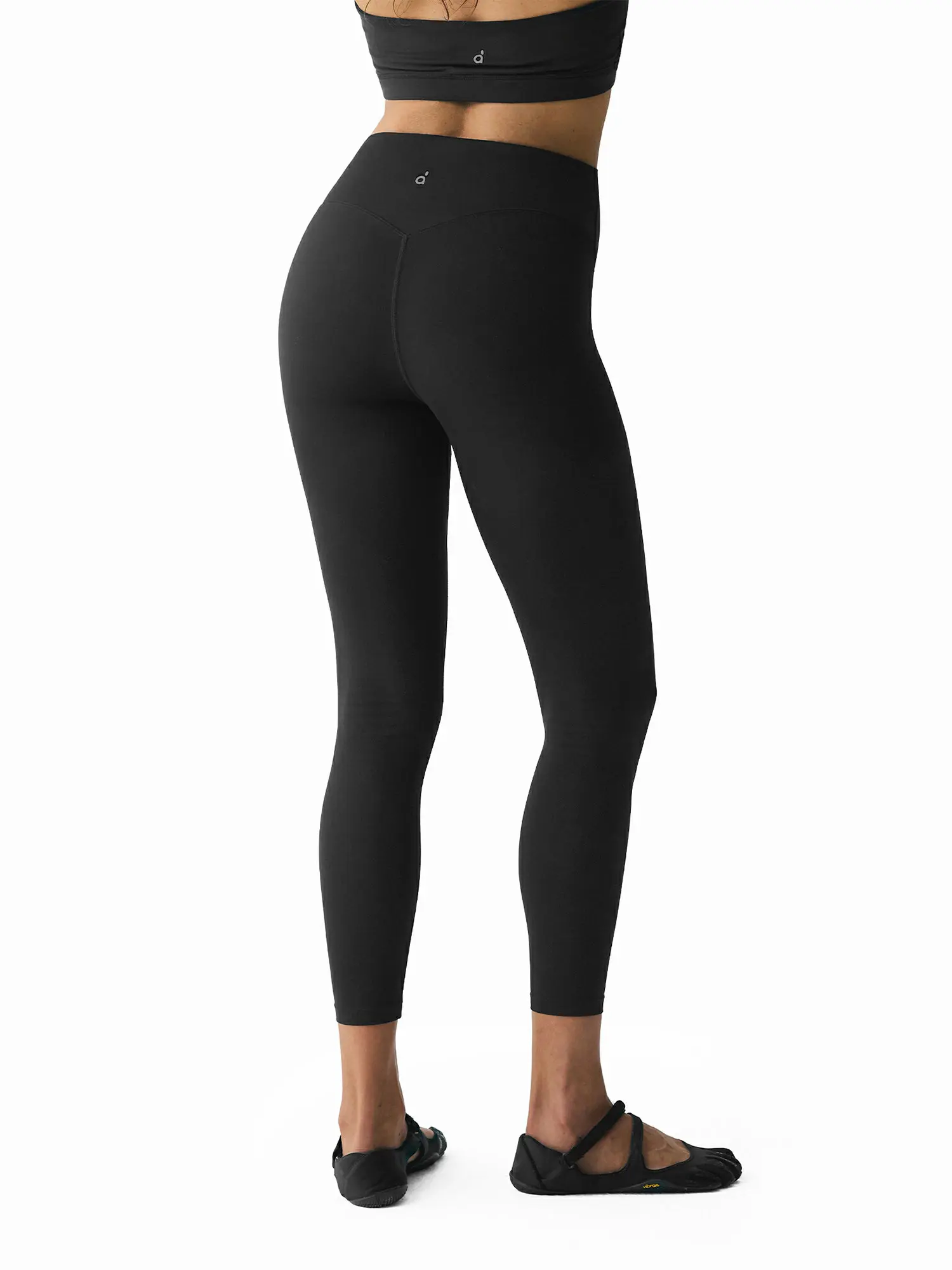 FDR X AOSSIO Women's  Waisted Naked Feel Yoga Pants Tummy Control Workout  Slimming Activewear Trousers Leggings with Pockets  V Back Flare Leg high waist gym