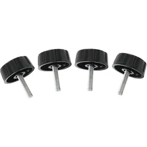 Fishing Reel Handle Screw Caps,Black Fishing Reel Handle Nut, Fishing Spining Reel Knob Screw for Handle Grip