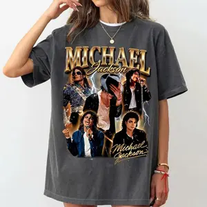 [Sale Up To 45%] Vintage Michael Jackson Graphic TShirt, King Of Pop Movie Shirt, Fan Gift