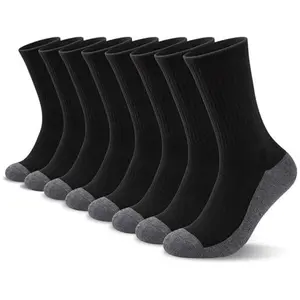 10pack Best-selling men's tall crew socks with excellent moisture absorption and sweat wicking properties