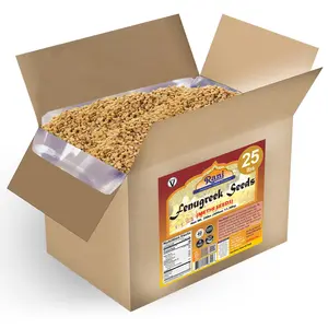 Rani Fenugreek (Methi) Seeds Whole 400oz (25lbs) 11.36kg Bulk Box, Trigonella foenum graecum ~ All Natural | Vegan | Gluten Friendly | Non-GMO