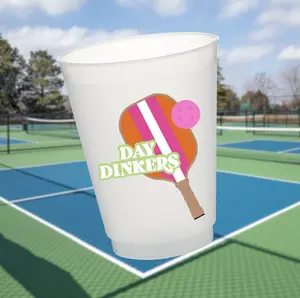 Pickleball Frosted Cups | Pickle Ball Dinks | Tournament Game | Pack of 10