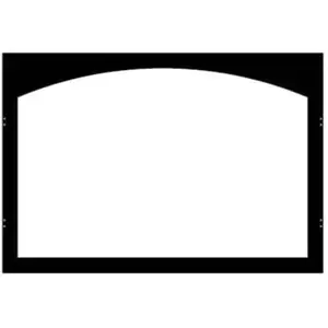 Empire VFY36SBL Arched Fireplace Door Frame - Black, Home Improvement Accessory for Aesthetic Appeal, Enhancing Aesthetic Appeal & Spark Protection