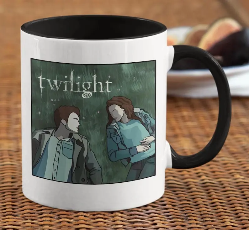 Twilight Ceramic Coffee Mug | Reusable | Perfect Gift | Edward Cullen | Bella Swan | Movie Mug | Robert Pattinson Twilight Mug | Twilight Fans Gift