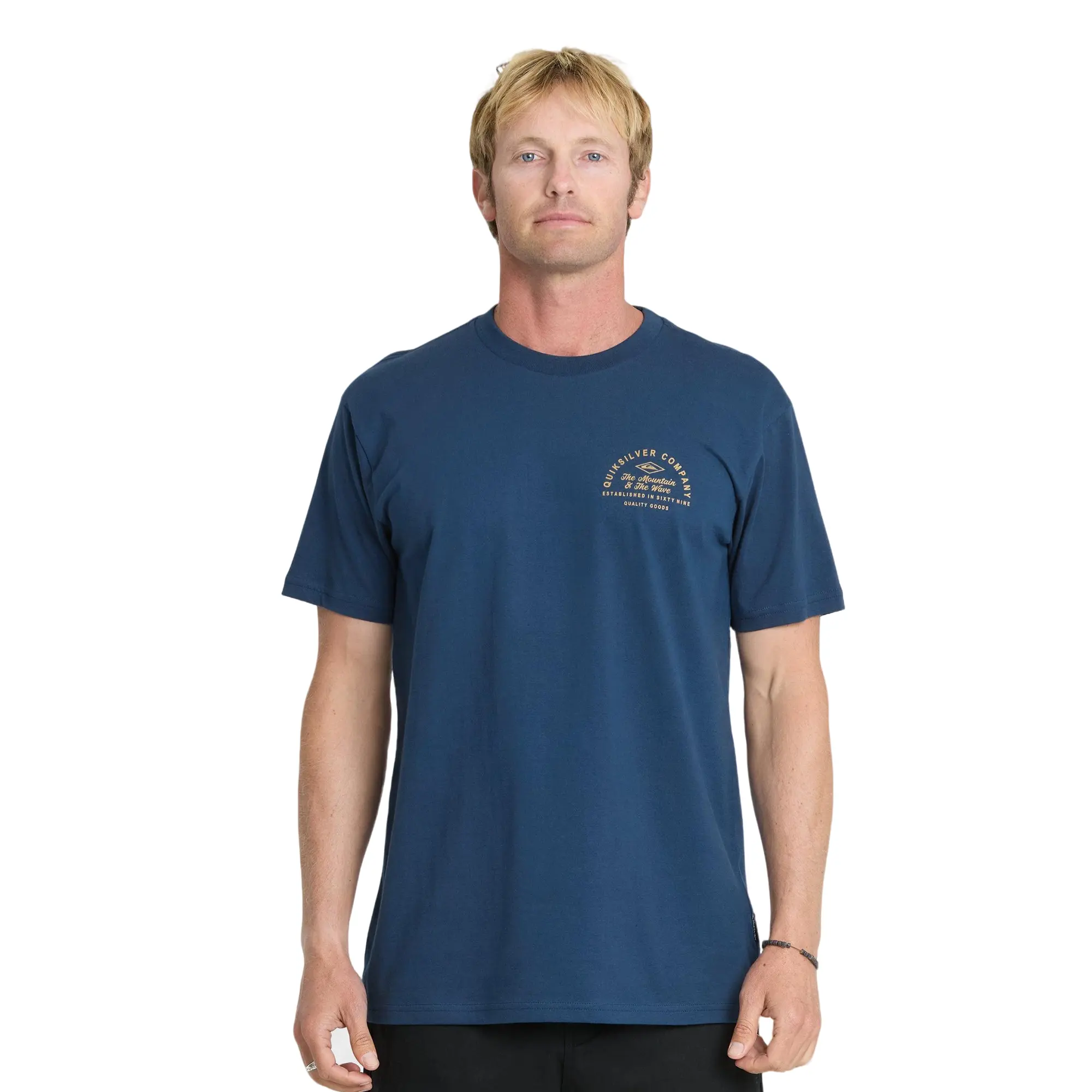 Quiksilver | Garage Days Classic Short Sleeve Knit T-shirt | Men's 100% Cotton Breathable | Casual Beach And Everyday Wear