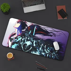 Desk Mat, Solo Leveling Mouse Pad for Gaming, Anime Desk Protector, Custom Desk