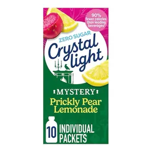 Crystal Light Zero Sugar Mystery Pickle Pear Lemonade - 1 Box 10 Drink mixes