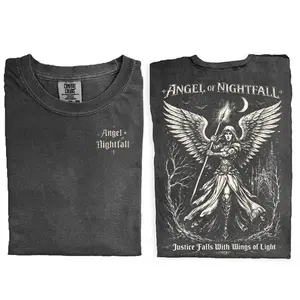MAGIC Angel of Nightfall Vintage Double-side Shirt, MTG Sweatshirt, Unisex Cotton Graphic Top T-shirt, Unisex Cotton Crewneck Top For Daily Wear