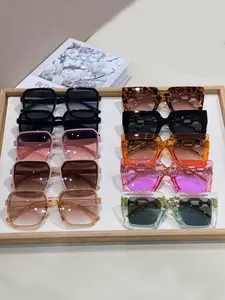 Simple Daily Sunglasses, Trendy Casual Sunglasses for Everyday Use, Fashion Accessories for Outdoor Activities, Trendy Beach Eyewear