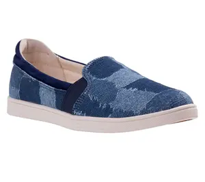 Revitalign Orthotic Stonewashed Denim Slip-Ons - Easton