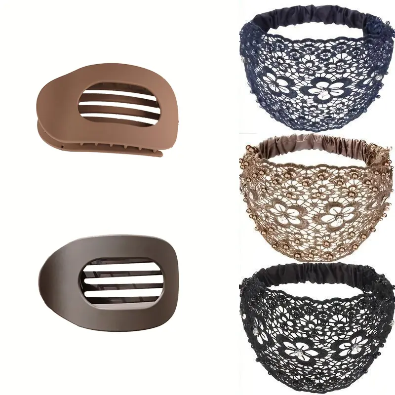 Three-color hairband + two-color hairpin