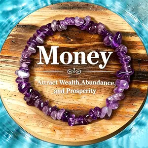 Natural Amethyst Crystal Bracelet, Fashion Costume Jewelry Accessory for Stable Sleep Support