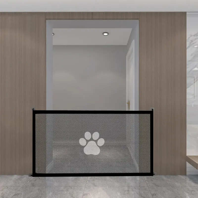Indoor Cloth Pet Partition Fence - No-Drill, Portable, Foldable Dog Isolation Safety Protection Obstacle Net