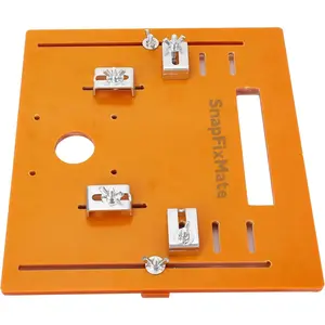 SnapFixMate Universal Cutting Machine Base Plate Kit 28 x 20cm Woodworking Circular Saw Bottom Board 90 Degree 45 Degree Oblique Cutting,Thickness 0.23 inch,Gifts for Dad,Valentines Day Gifts Men Easter