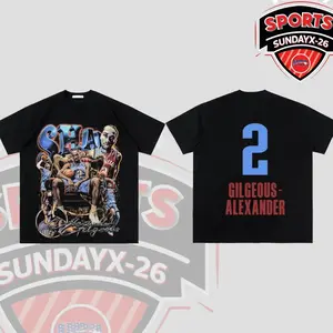 Shai Gilgeous-Alexander T-Shirt, Sweatshirt, Hoodie - SGA 2 For Thunder Nation High-Quality 100% Cotton T-Shirt (Made In US), OKC Fans Hooper Shirt, Game Day Outfits, Gift For Basketball Fans, Basketball Graphic Tee RNX