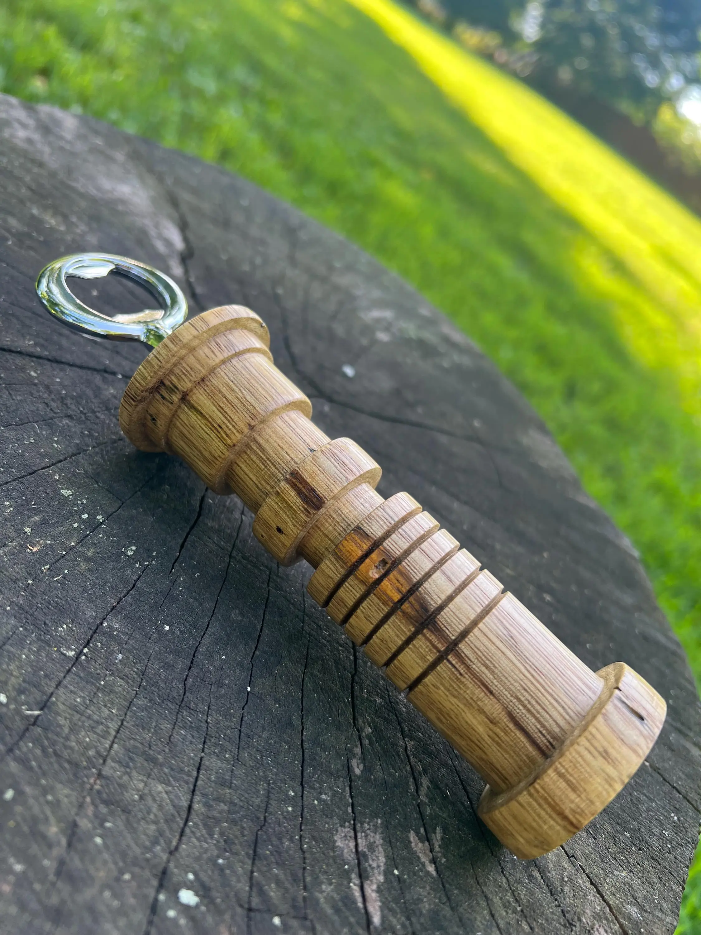 Custom Wooden Bottle Opener – Black Limba Handmade Gift